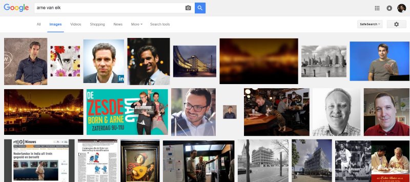 Arne van Elk on Google image search